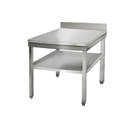 Table inox 600 x 600 mm adossée ECO / GOLDINOX