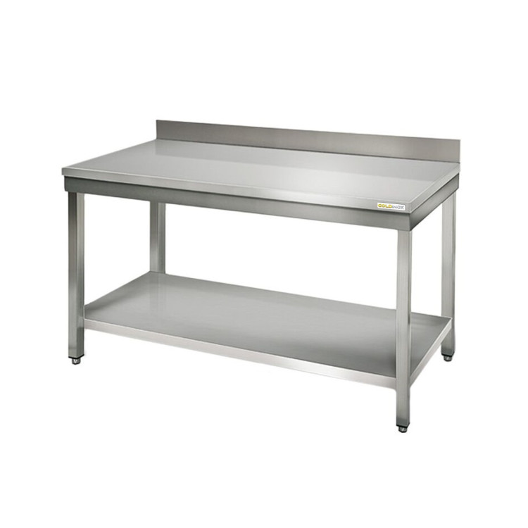 Table inox 1200 x 600 mm adossée ECO / RESTONOBLE