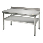 Table inox 1200 x 600 mm adossée ECO / RESTONOBLE