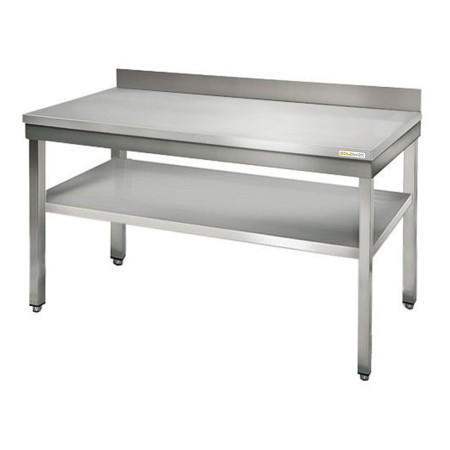 Table inox 1600 x 600 mm adossée ECO / GOLDINOX