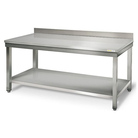 Table inox 1800 x 600 mm adossée ECO / GOLDINOX