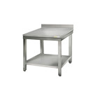 Table inox 800 x 700 mm adossée ECO / GOLDINOX 