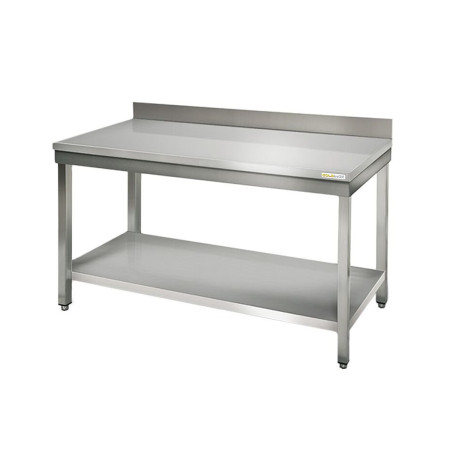 Table inox 1000 x 700 mm adossée ECO / GOLDINOX