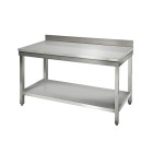 Table inox 1400 x 700 mm adossée ECO / GOLDINOX 