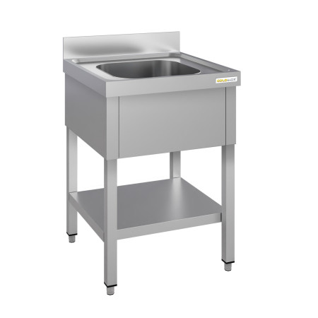 Plonge inox 1 bac - 700 x 600 mm ECO / GOLDINOX