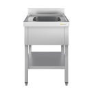 Plonge inox 1 bac - 700 x 600 mm ECO / GOLDINOX 