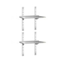 Lot de 2 étagères murales inox 800 x 400 mm PREMIUM / GOLDINOX