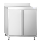 Meuble bas inox 800 x 600 mm adossée PREMIUM / GOLDINOX