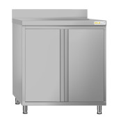 Meuble bas inox 800 x 600 mm adossée ECO / GOLDINOX