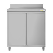 Meuble bas inox 800 x 600 mm adossée ECO / GOLDINOX