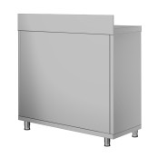 Meuble bas inox 800 x 600 mm adossée ECO / GOLDINOX