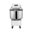 Pétrin à pâte 30 Litres sur roulettes 2 vitesses avec tête et cuve fixe (230V) PREMIUM - GOLDINOX