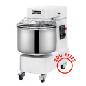 Pétrin à pâte 40 Litres sur roulettes 2 vitesses avec tête et cuve fixe (380V) PREMIUM - GOLDINOX