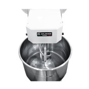 Pétrin à pâte 60 Litres sur roulettes 2 vitesses avec tête et cuve fixe (380V) PREMIUM - GOLDINOX