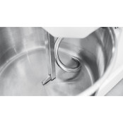 Pétrin à pâte 60 Litres sur roulettes 2 vitesses avec tête et cuve fixe (380V) PREMIUM - GOLDINOX