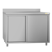 Meuble bas inox 1200 x 600 mm adossée ECO / GOLDINOX