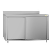 Meuble bas inox 1400 x 600 mm adossée ECO / GOLDINOX