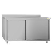 Meuble bas inox 2000 x 600 mm adossée ECO / GOLDINOX