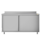 Meuble bas inox 2000 x 600 mm adossée ECO / GOLDINOX