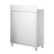 Meuble bas inox 600 x 700 mm adossée PREMIUM / GOLDINOX