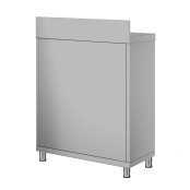 Meuble bas inox 600 x 700 mm adossée ECO / GOLDINOX