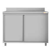 Meuble bas inox 1000 x 700 mm adossée ECO / GOLDINOX