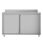 Meuble bas inox 1600 x 700 mm adossée ECO / GOLDINOX