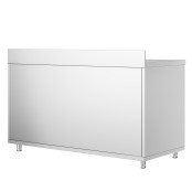 Meuble bas inox 1800 x 700 mm adossée PREMIUM / GOLDINOX