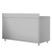 Meuble bas inox 1800 x 700 mm adossée ECO / GOLDINOX