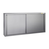 Placard mural inox 2000 x 400 mm / Hauteur 1000 mm avec portes coulissantes ECO / GOLDINOX