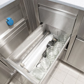 Meuble bas inox 500 x 600 mm avec 3 tiroirs PREMIUM / GOLDINOX