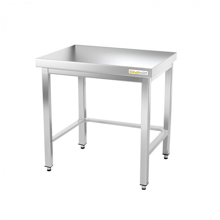 Table inox 700 x 500 mm avec renfort / GOLDINOX