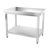 Table inox 1000 x 500 mm avec renfort / GOLDINOX