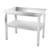 Table inox 1000 x 500 mm avec renfort / GOLDINOX