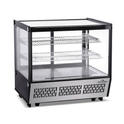 Vitrine réfrigérée positive de comptoir noire 120 Litres PREMIUM - GOLDINOX