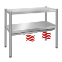 Passe-plat inox chauffant 1000 x 350 mm - Hauteur 700 mm PREMIUM / GOLDINOX