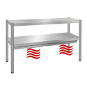 Passe-plat inox chauffant 1400 x 350 mm - Hauteur 700 mm PREMIUM / GOLDINOX