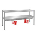 Passe-plat inox chauffant 2000 x 350 mm - Hauteur 700 mm PREMIUM / GOLDINOX