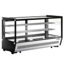 Vitrine réfrigérée positive de comptoir noire 242 Litres PREMIUM - GOLDINOX