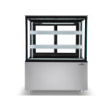 Vitrine réfrigérée d'exposition inox - 940 x 688 x 1200 mm - PREMIUM - GOLDINOX