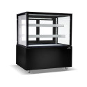 Vitrine réfrigérée d'exposition noire - 1240 x 688 x 1200 mm - PREMIUM - GOLDINOX