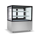 Vitrine réfrigérée d'exposition inox - 1240 x 688 x 1200 mm - PREMIUM - GOLDINOX