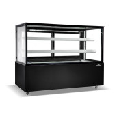 Vitrine réfrigérée d'exposition noire - 1840 x 688 x 1200 mm - PREMIUM - GOLDINOX