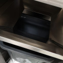 Poubelle snack en inox avec bac plastique (560x530x1230mm) PREMIUM - GOLDINOX
