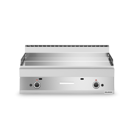Plaque de cuisson à gaz 1000 mm lisse chromée (11,4 kw) à poser PREMIUM / GOLDINOX
