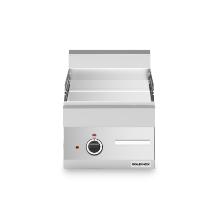 Plaque de cuisson électrique 400 mm lisse chromée (4,5 kw) à poser PREMIUM / GOLDINOX