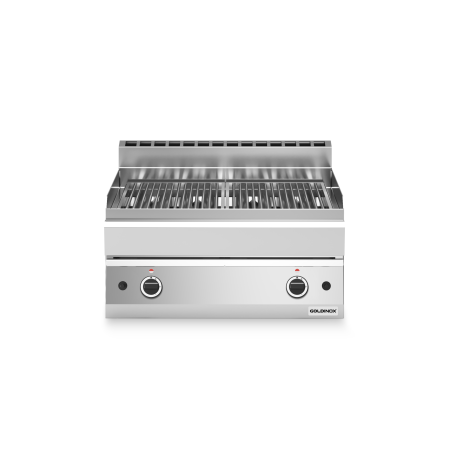 Grill vapeur à gaz 700 mm (15 kw) à poser PREMIUM / GOLDINOX
