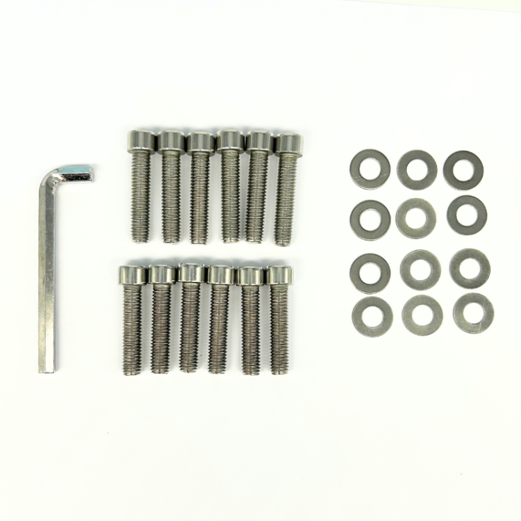Sachet de 12 vis + 12 rondelles + clé pour référence TN, TR et TV / GOLDINOX