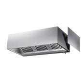 Hotte caisson sans moteur 3000 x 900 x 450 mm avec éclairage, filtre et robinet de vidange PREMIUM / GOLDINOX