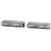 Hotte murale sans moteur 2500 x 900 x 400 mm avec éclairage, filtre et robinet de vidange PREMIUM / GOLDINOX